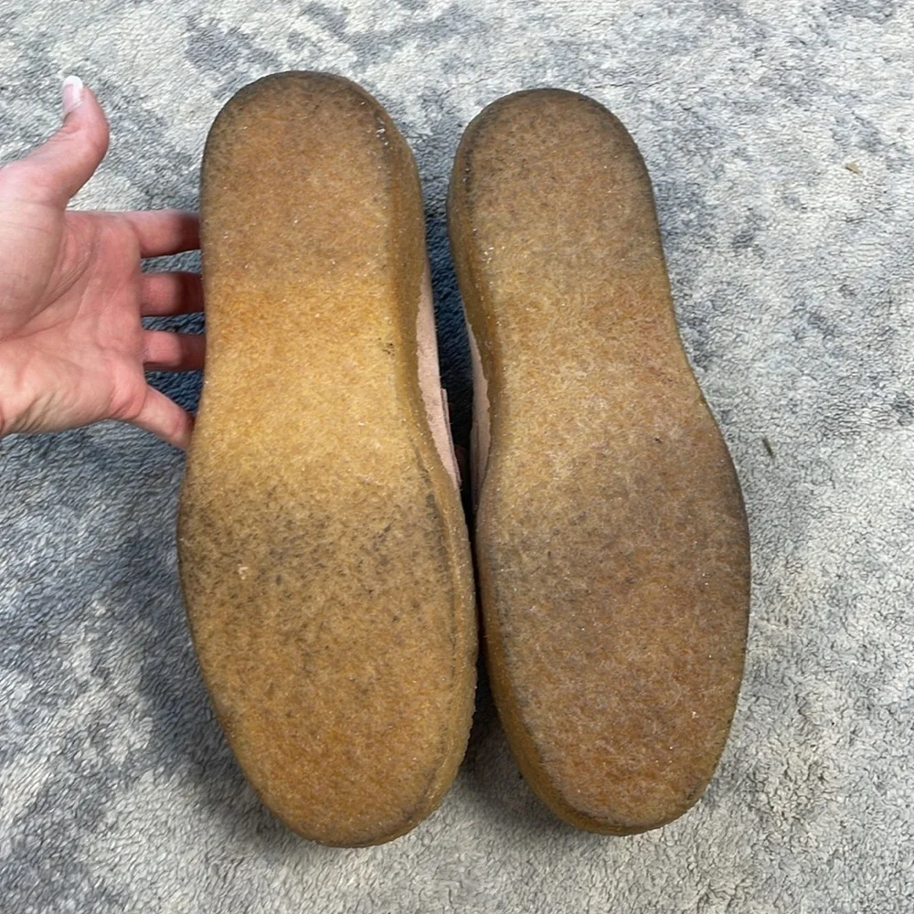 Vinnys Creeper Suede Penny Loafer Blush Beige Preppy